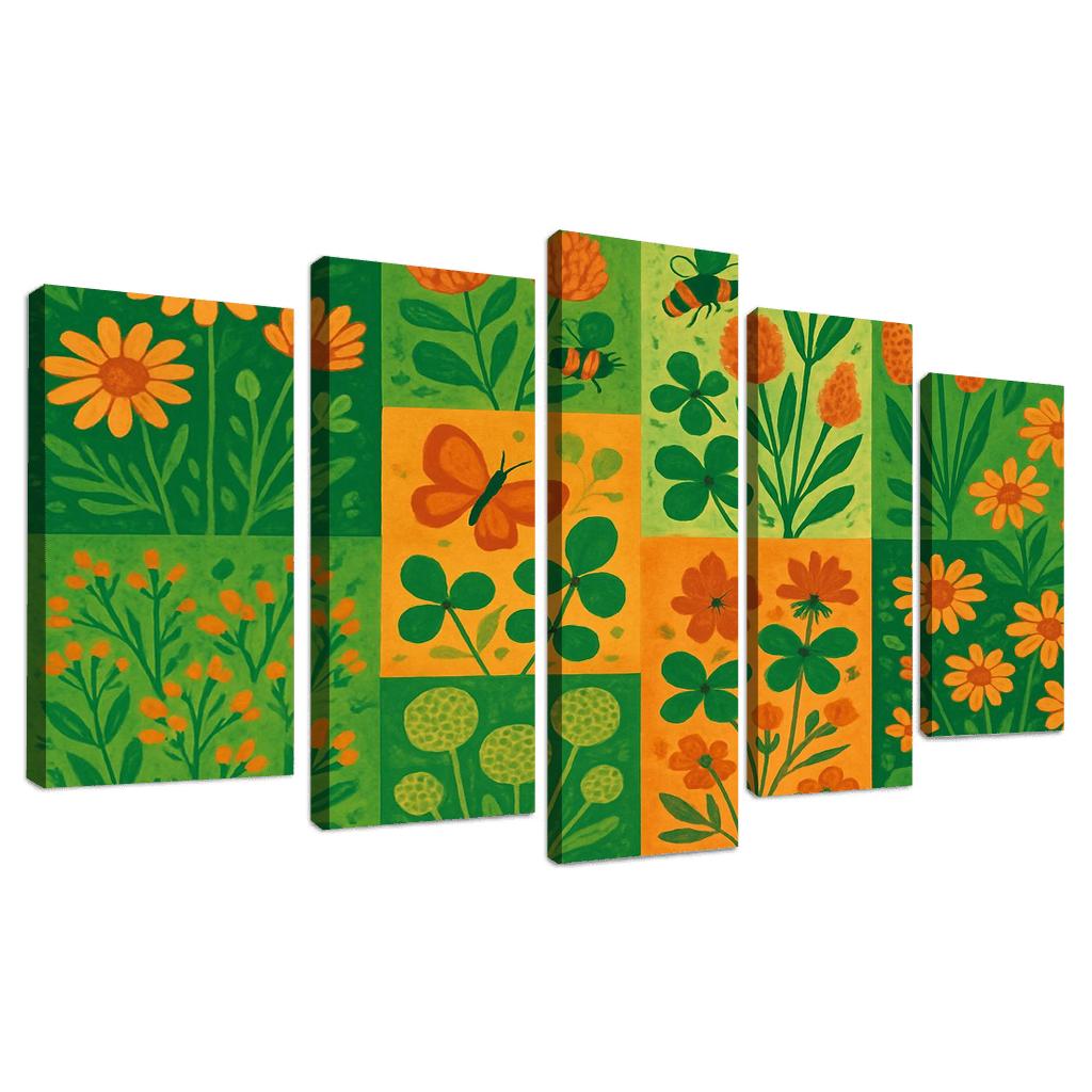 Pollinators Patchwork one-piece frames