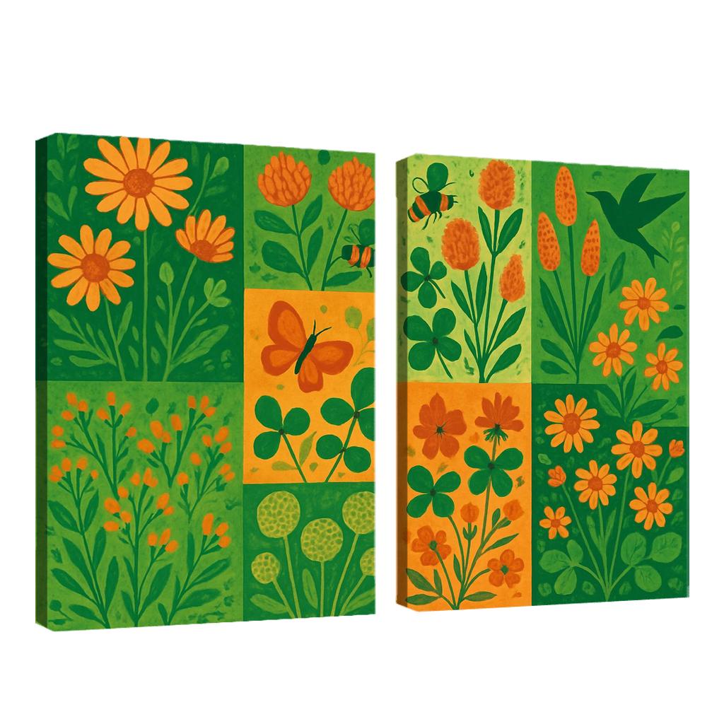 Pollinators Patchwork one-piece frames