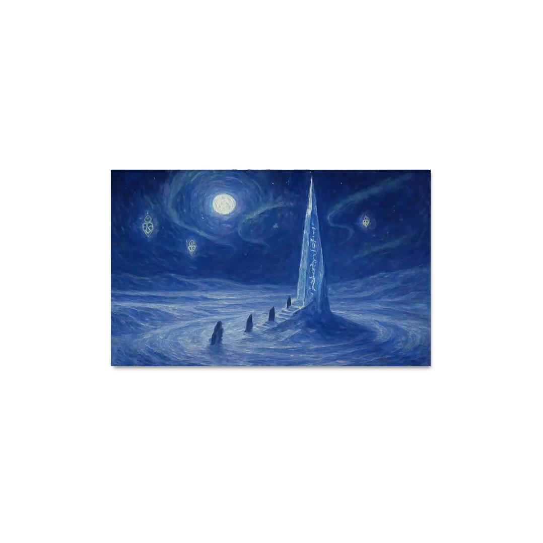 Moonglass Spire framed paintings