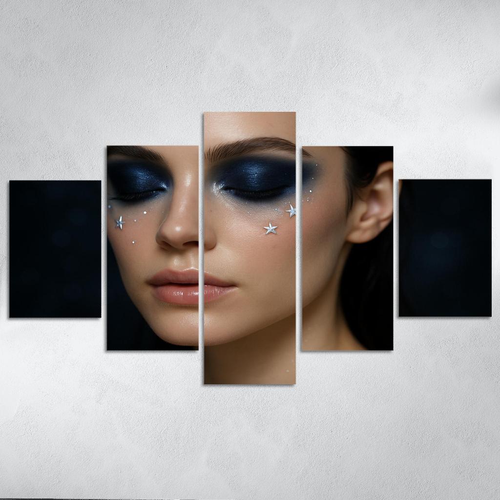 Celestial Elegance Makeup abstract paintings frame