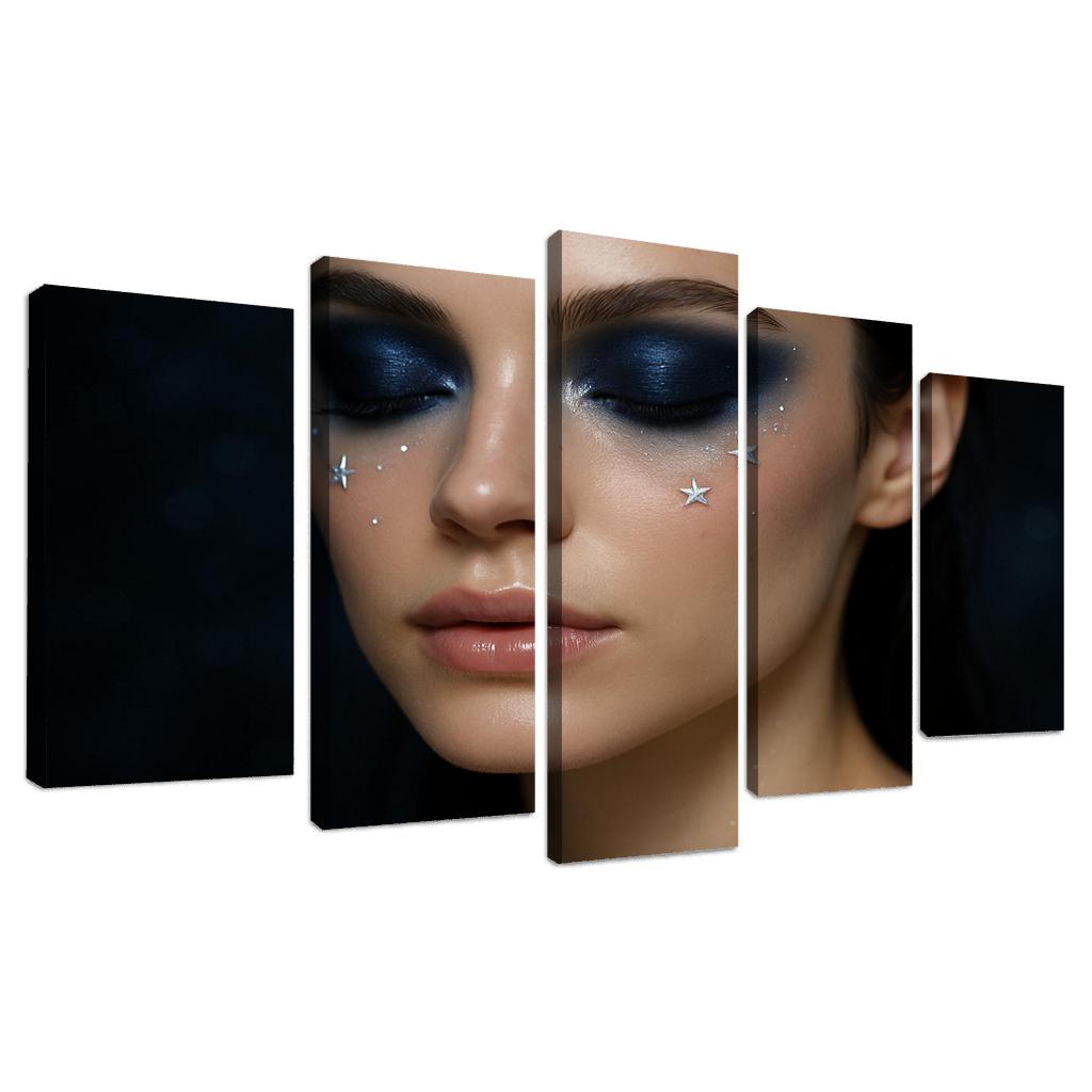 Celestial Elegance Makeup abstract paintings frame