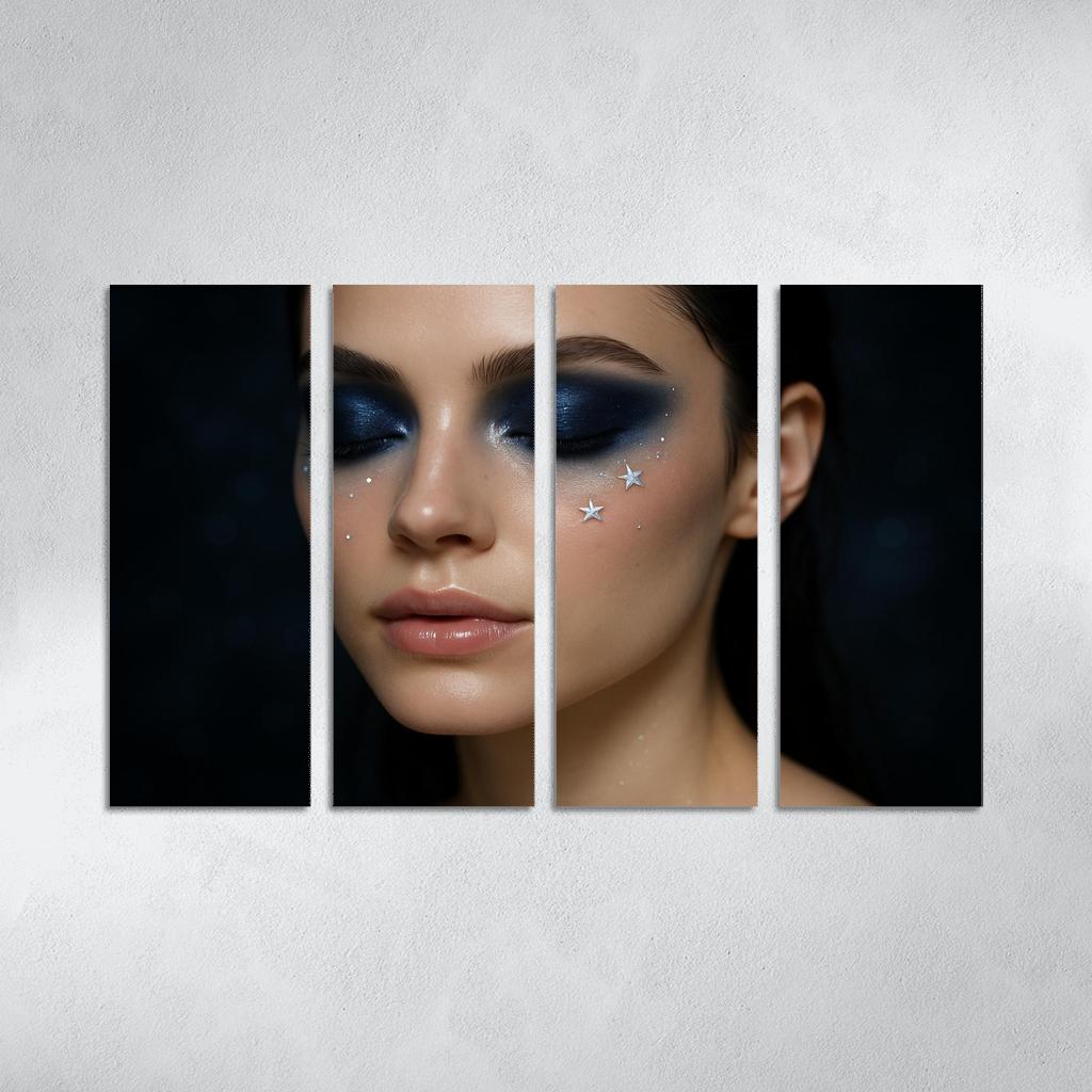 Celestial Elegance Makeup abstract paintings frame