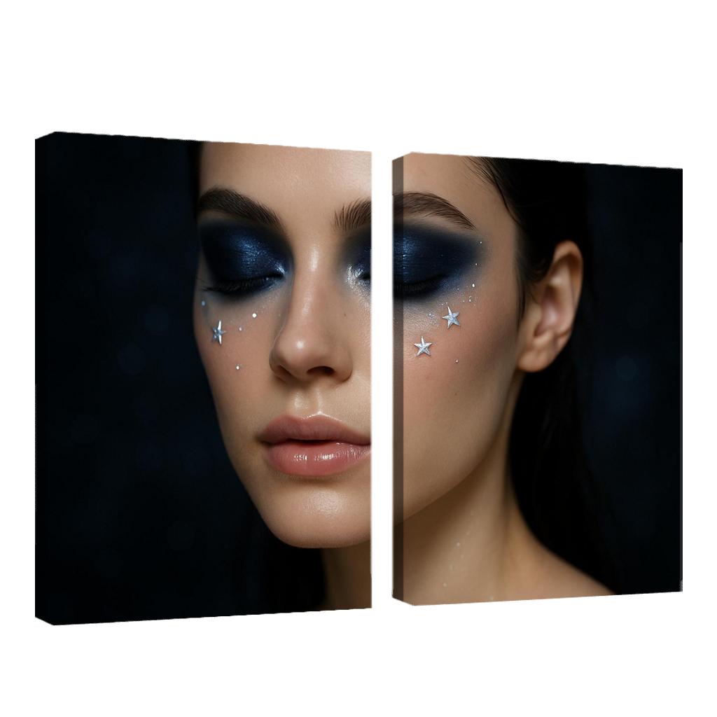 Celestial Elegance Makeup abstract paintings frame
