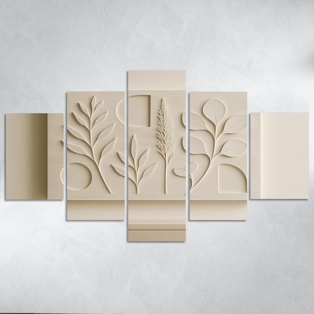 Layered Porcelain Relief Wall Panel wall art