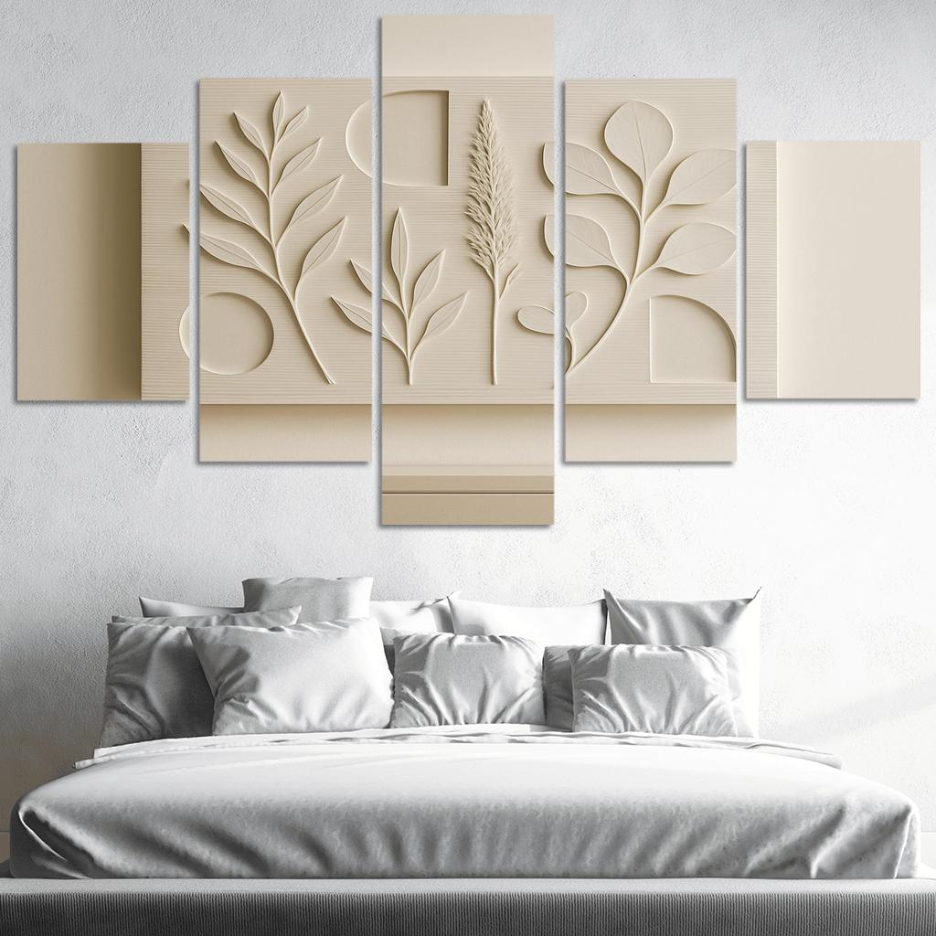 Layered Porcelain Relief Wall Panel wall art