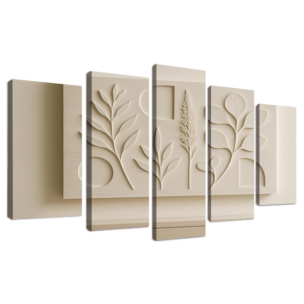 Layered Porcelain Relief Wall Panel wall art