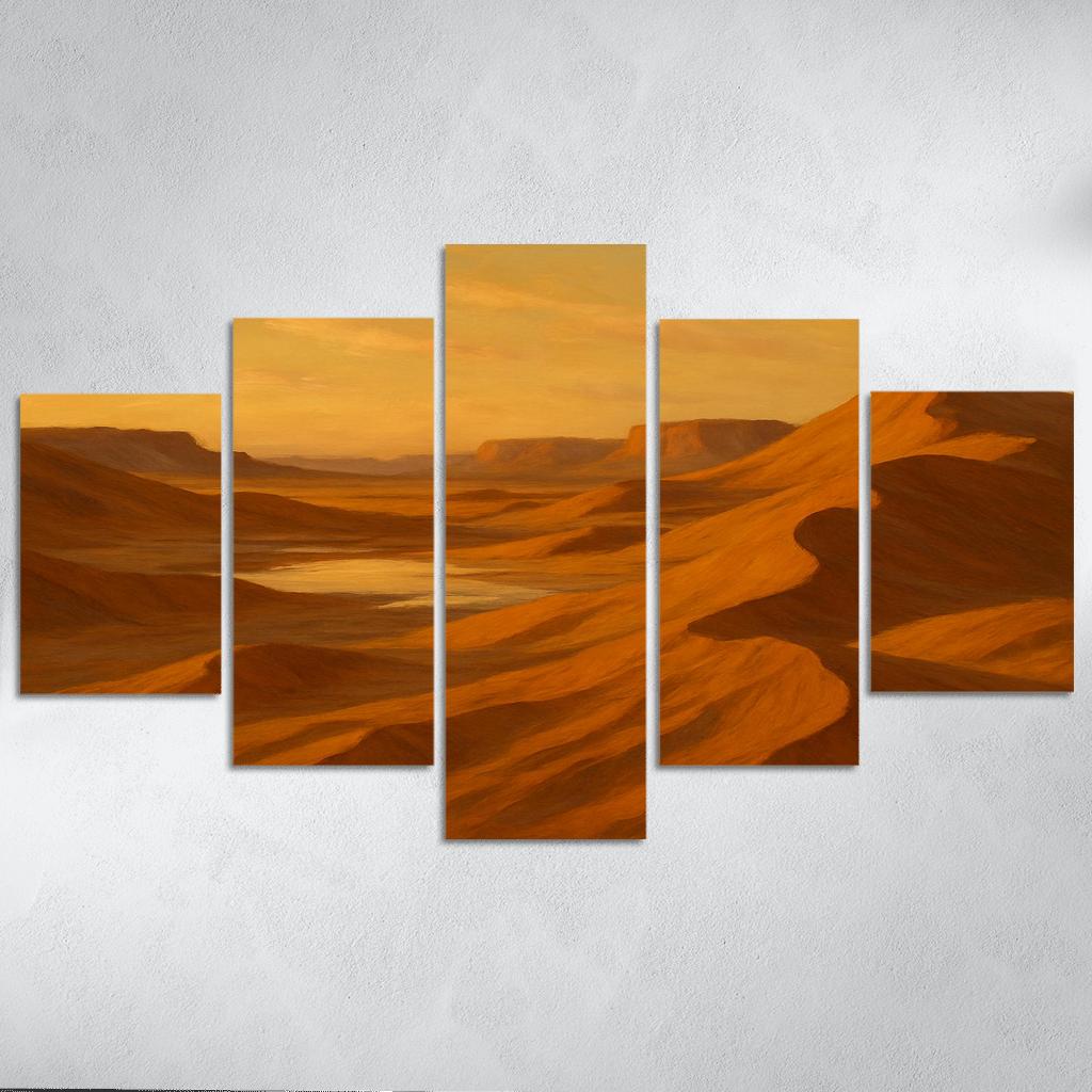 Amber Dunes Of Silent Light Valley canvas paintings frame