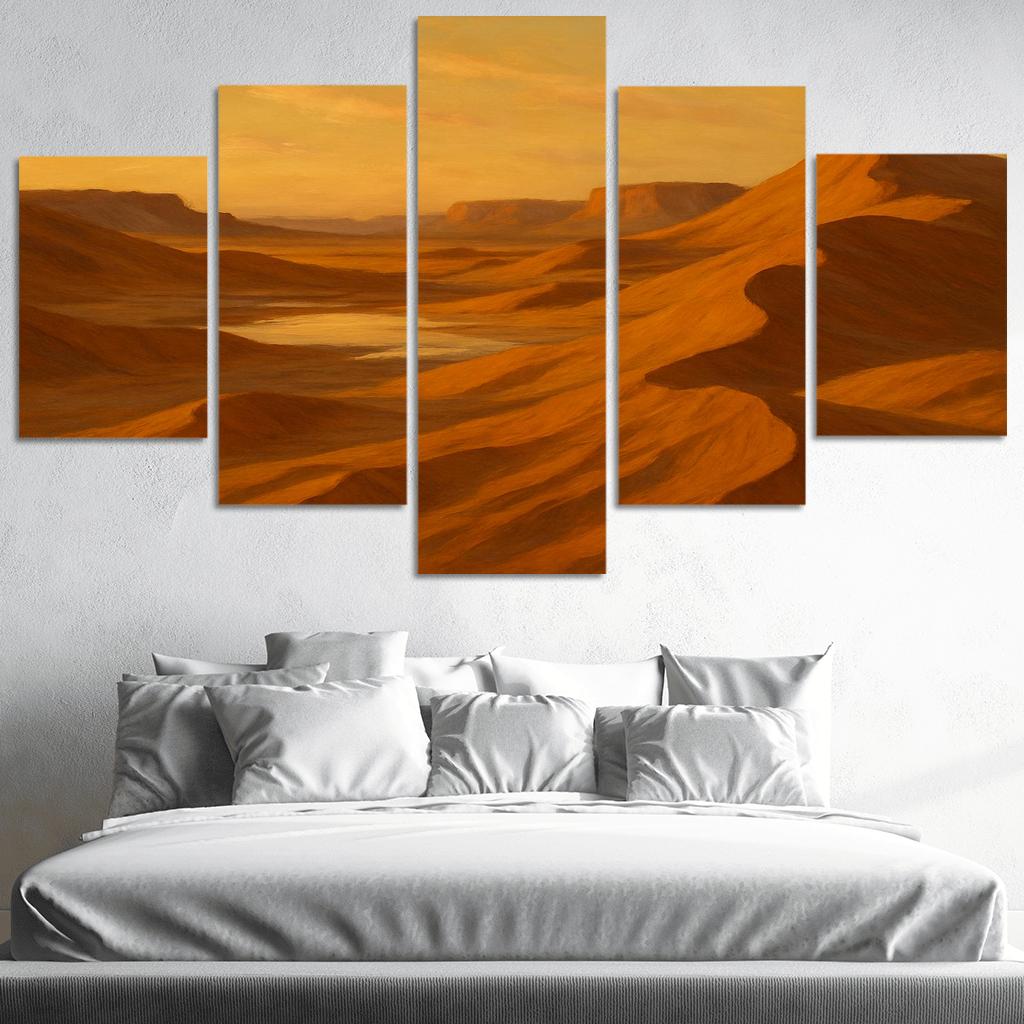 Amber Dunes Of Silent Light Valley canvas paintings frame