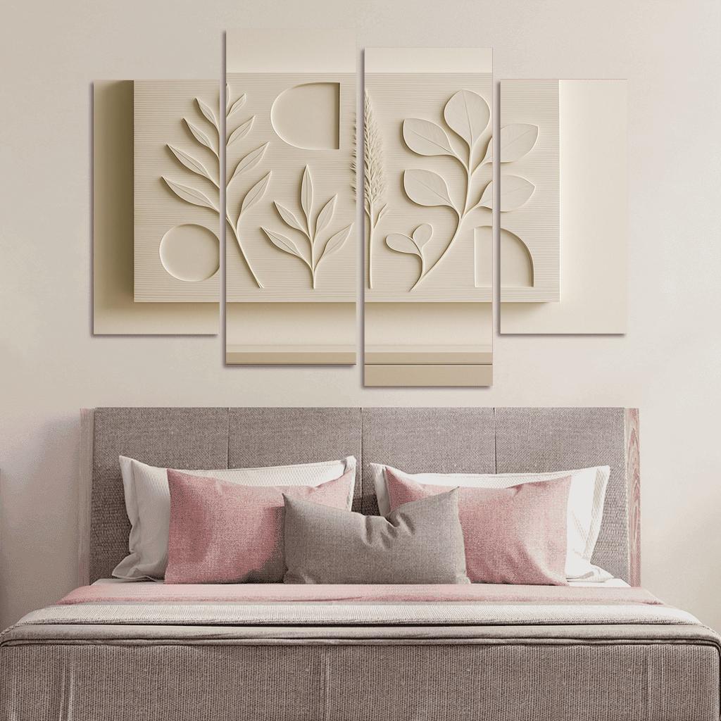 Layered Porcelain Relief Wall Panel wall art