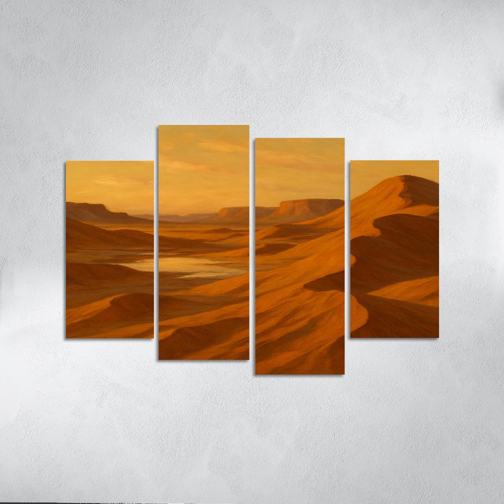 Amber Dunes Of Silent Light Valley canvas paintings frame