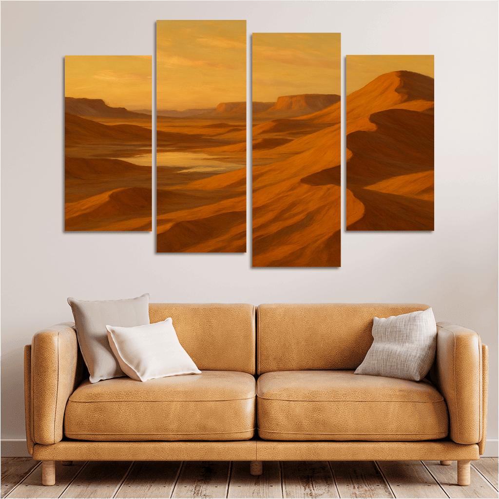 Amber Dunes Of Silent Light Valley canvas paintings frame