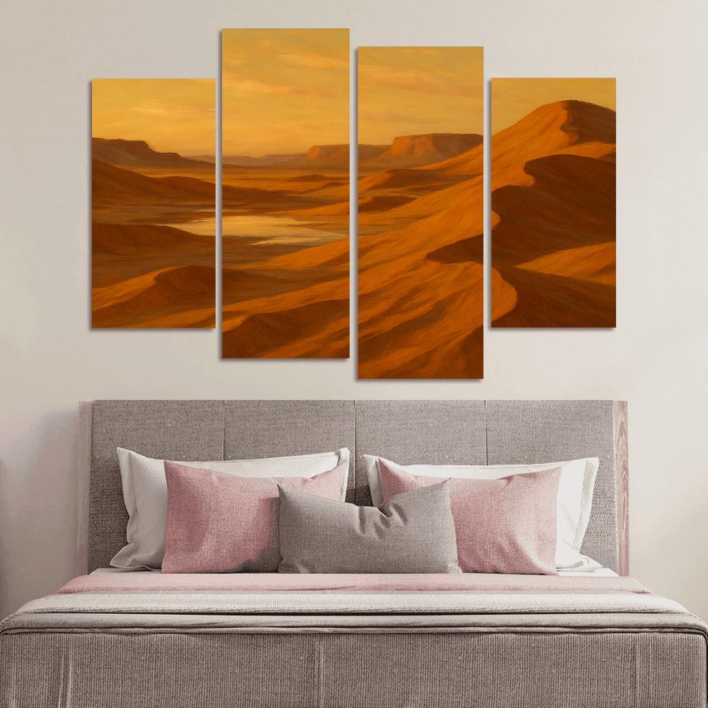 Amber Dunes Of Silent Light Valley canvas paintings frame