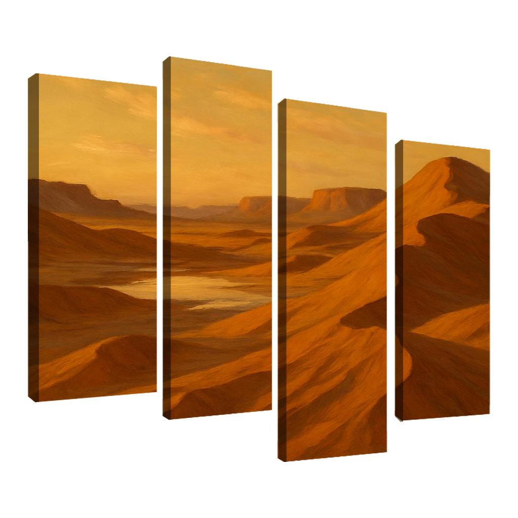 Amber Dunes Of Silent Light Valley canvas paintings frame