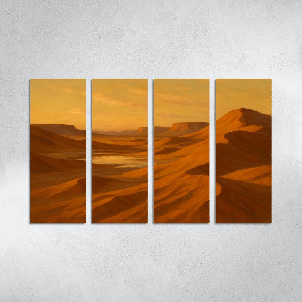 Amber Dunes Of Silent Light Valley canvas paintings frame