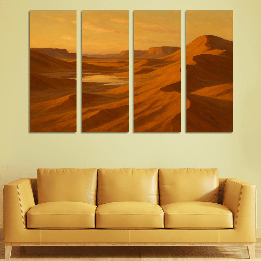 Amber Dunes Of Silent Light Valley canvas paintings frame