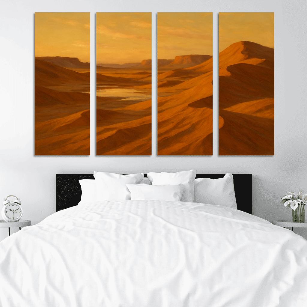 Amber Dunes Of Silent Light Valley canvas paintings frame