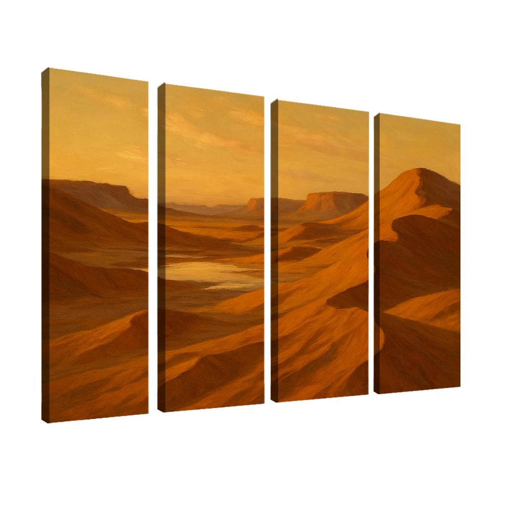 Amber Dunes Of Silent Light Valley canvas paintings frame