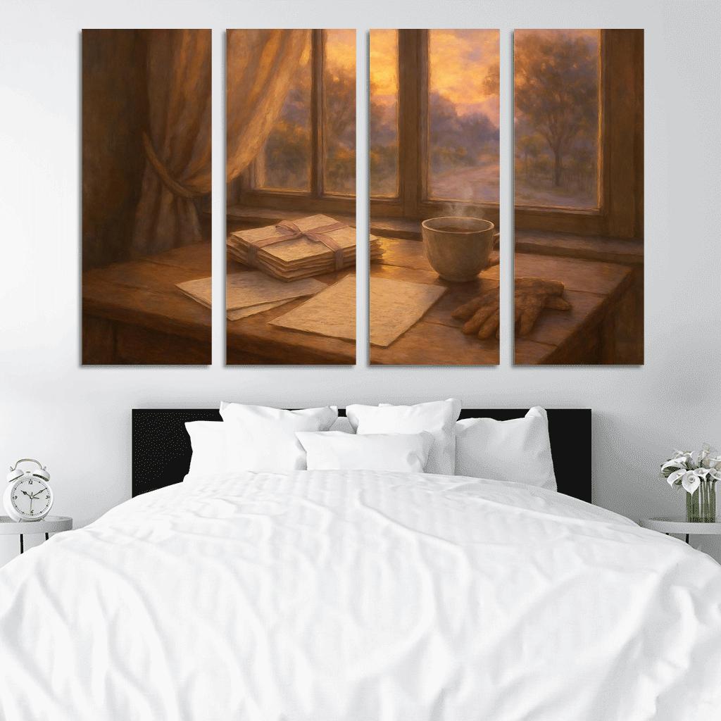 Letters At Dawn custom paintings frame