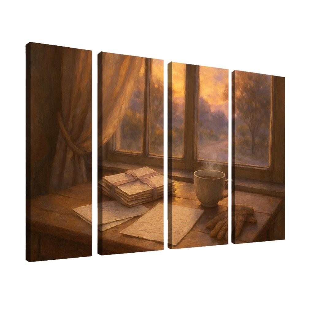 Letters At Dawn custom paintings frame