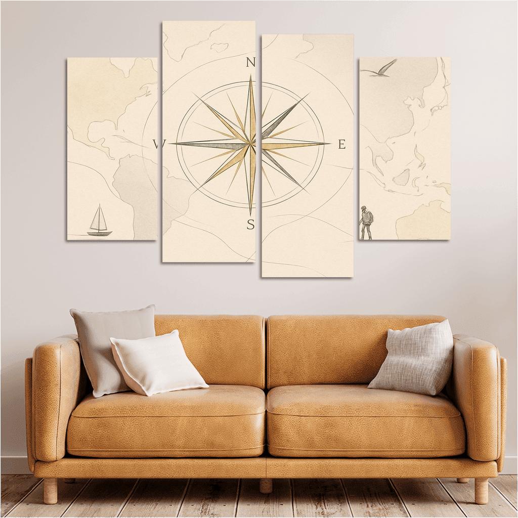 Compass Of Quiet Voyages wall decor