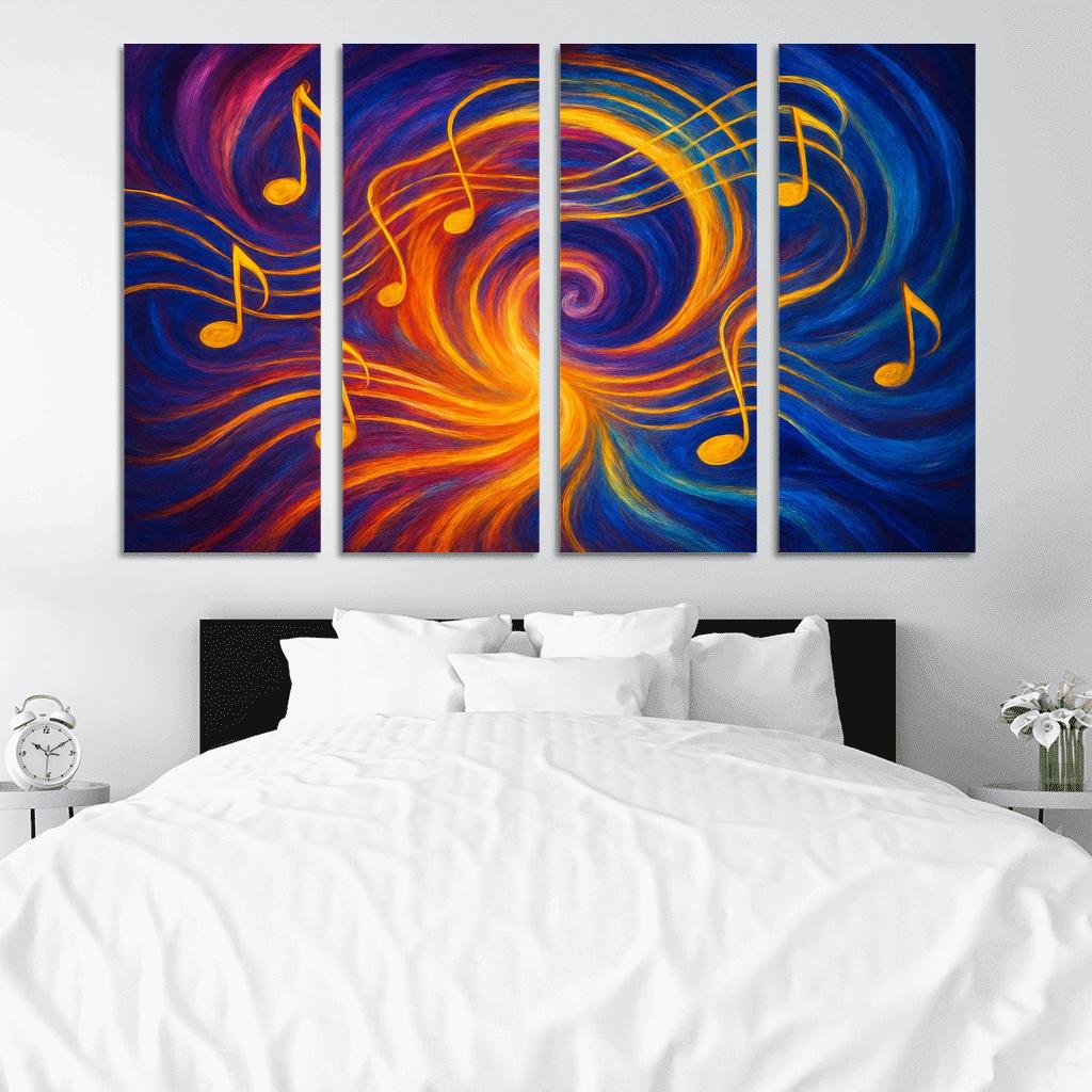 Chromatic Symphony Of Thought custom paintings frame