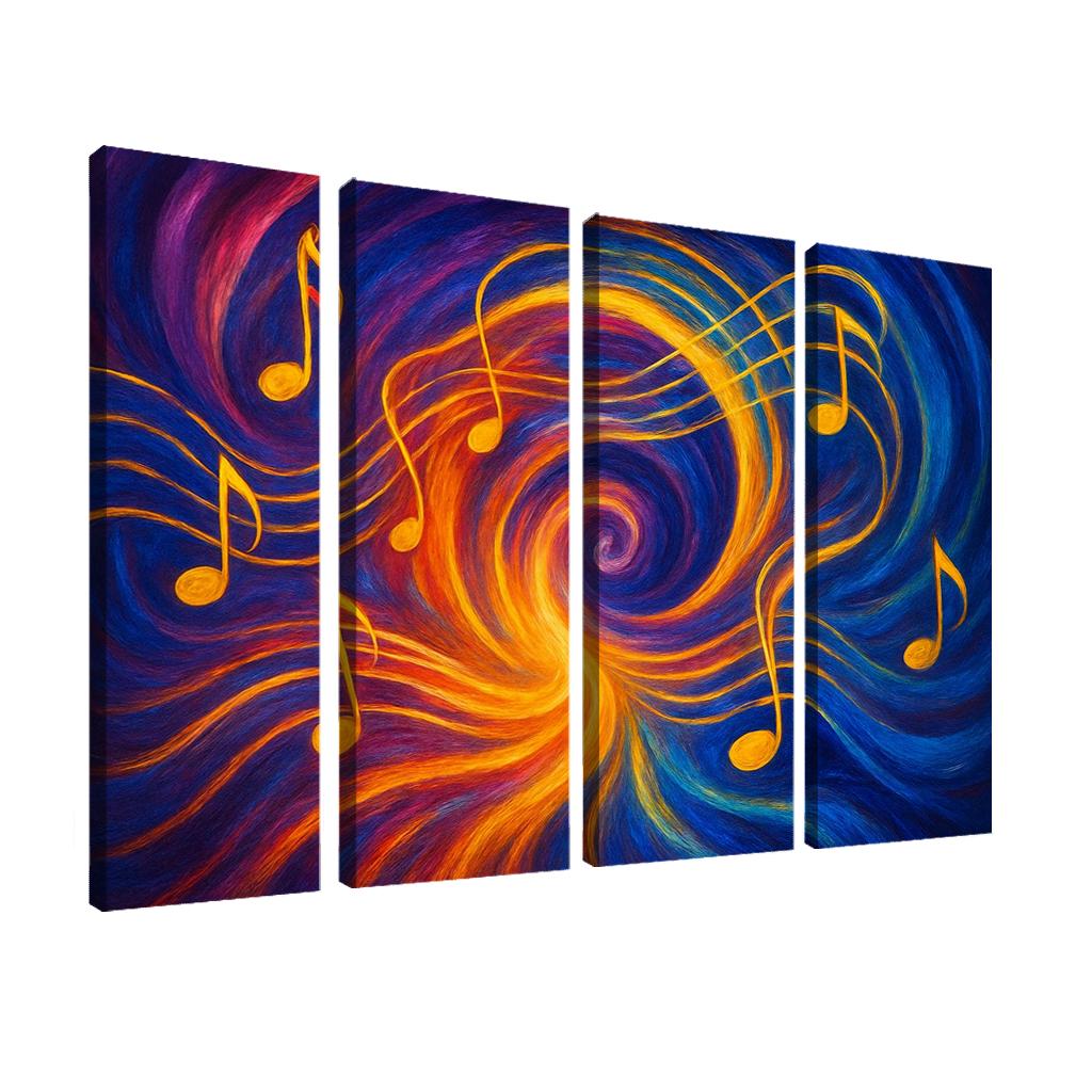 Chromatic Symphony Of Thought custom paintings frame