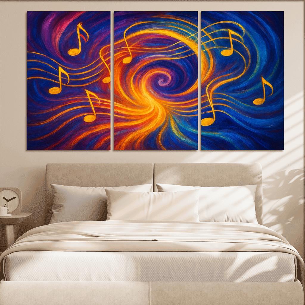 Chromatic Symphony Of Thought custom paintings frame