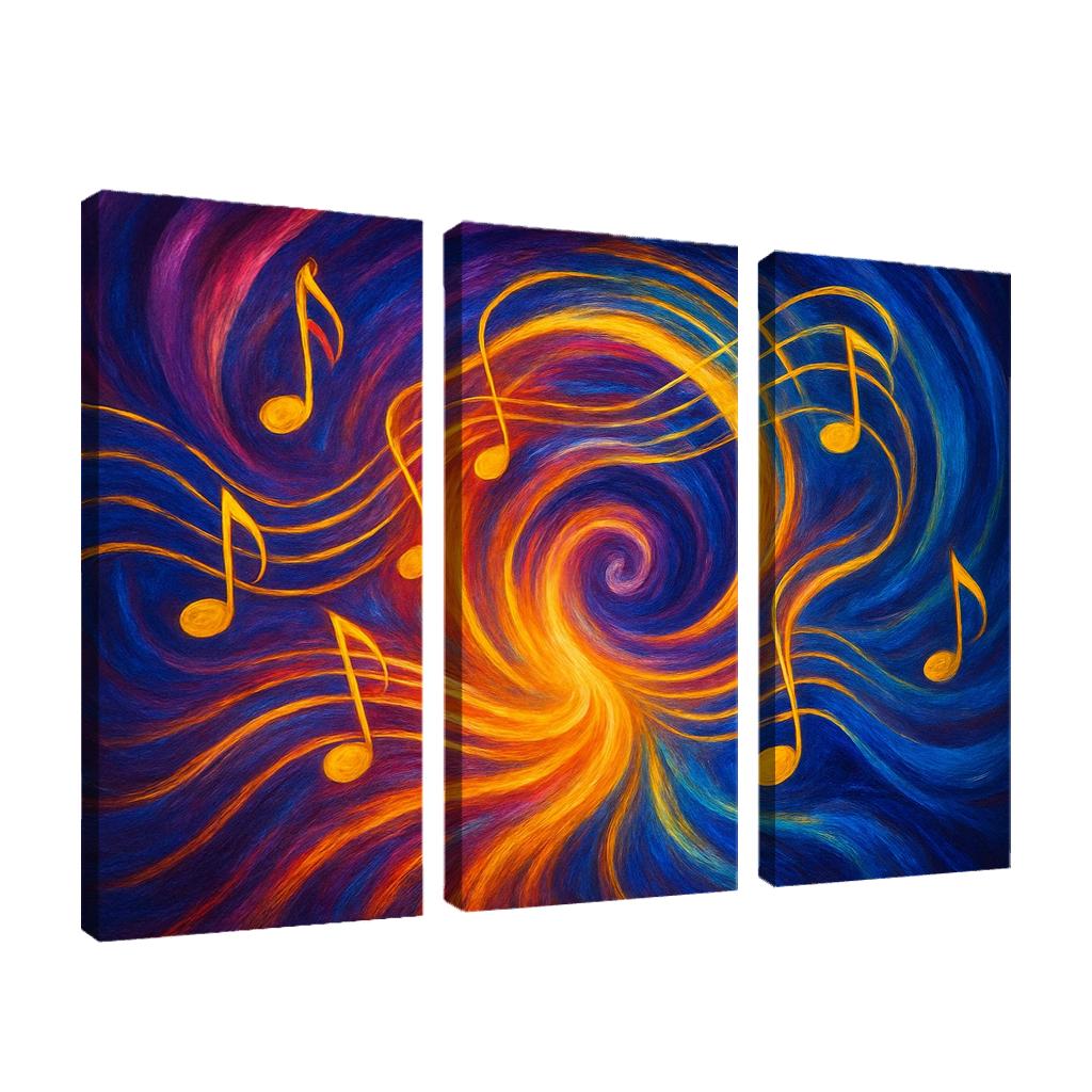 Chromatic Symphony Of Thought custom paintings frame