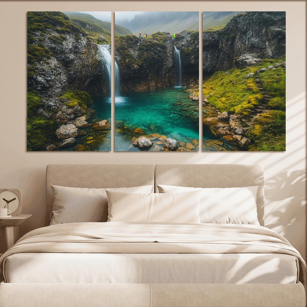 Fairy Pools Isle Of Skye canvas paintings frame