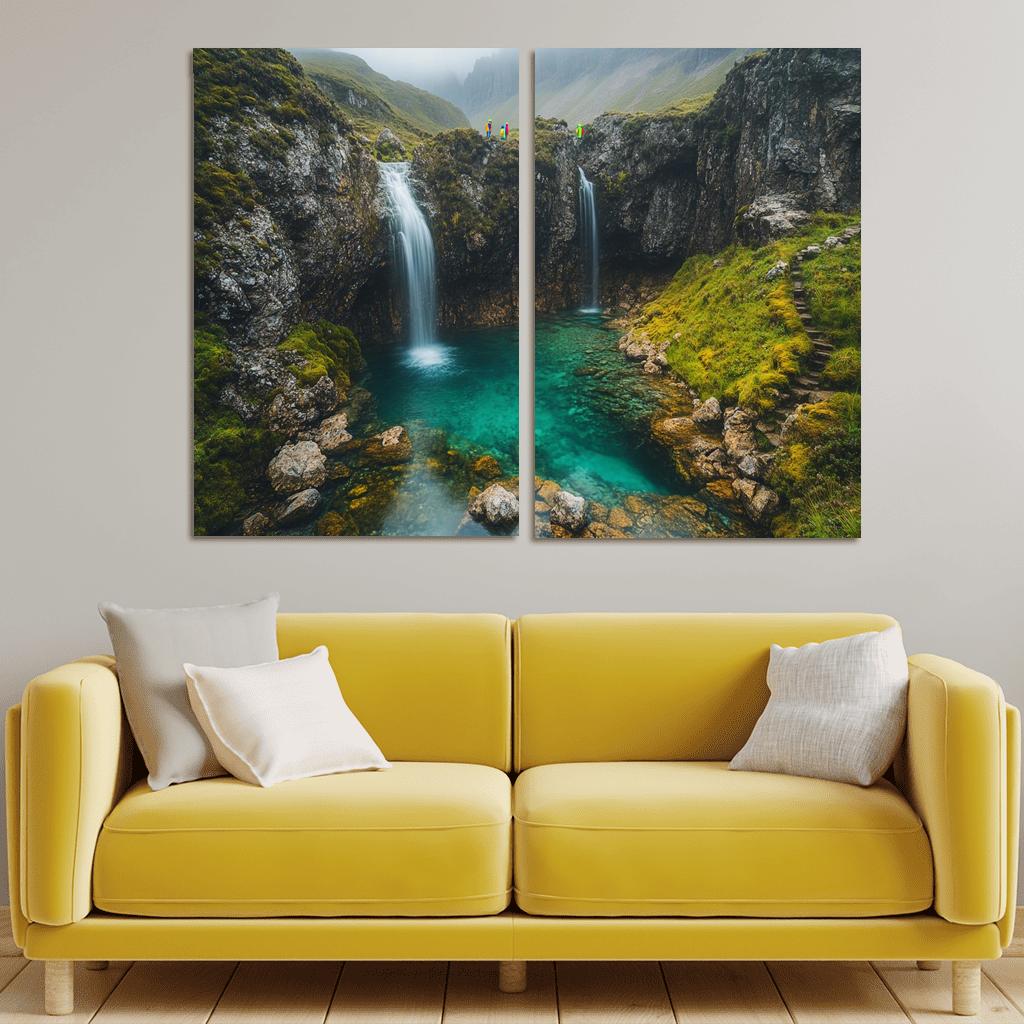 Fairy Pools Isle Of Skye canvas paintings frame