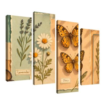 Butterfly Herbarium Collage premium artwork frames