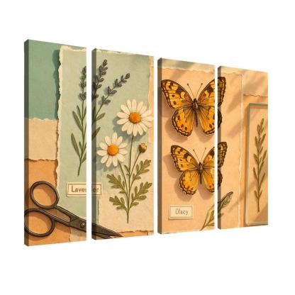 Butterfly Herbarium Collage premium artwork frames