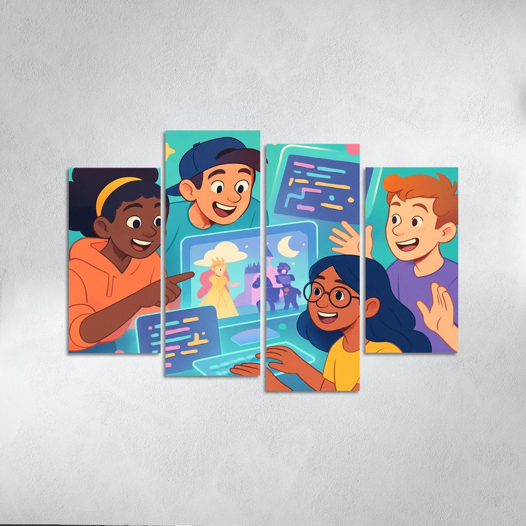 Creative Coding For Digital Storytelling oil paintings frame
