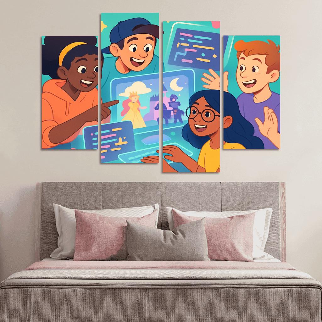 Creative Coding For Digital Storytelling oil paintings frame