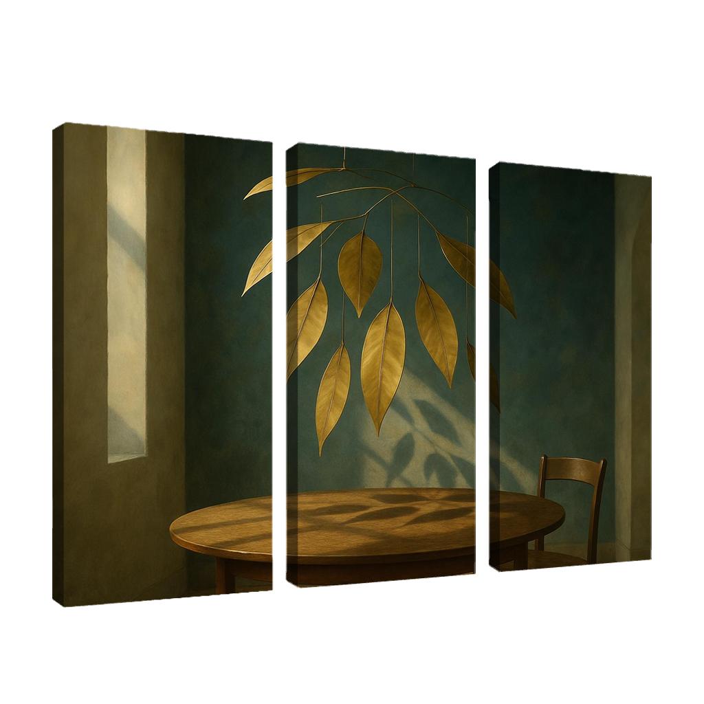 Kinetic Brass Leaf Mobile decor