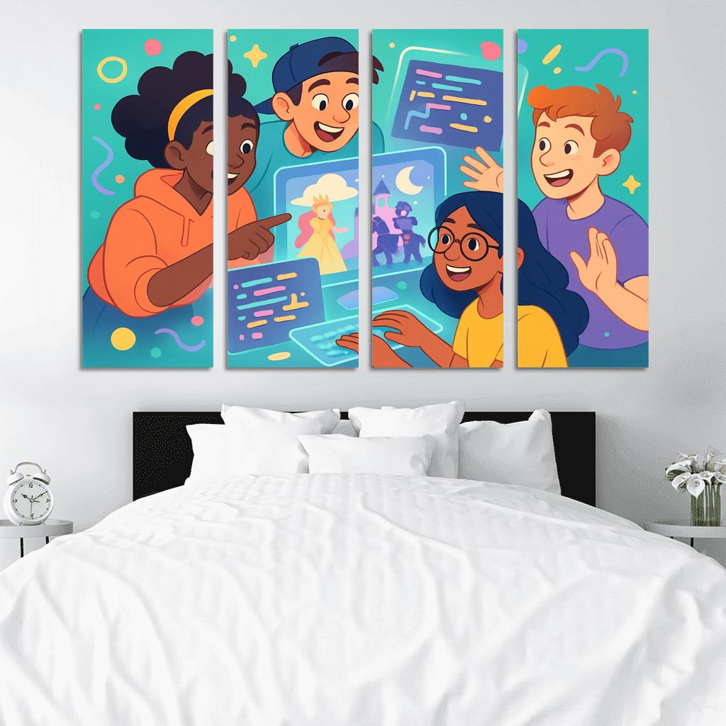 Creative Coding For Digital Storytelling oil paintings frame