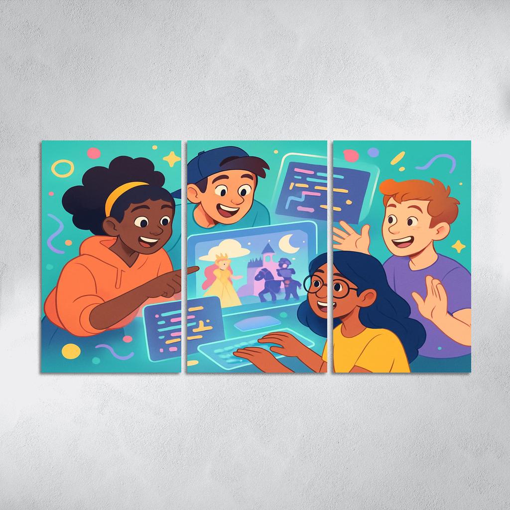 Creative Coding For Digital Storytelling oil paintings frame