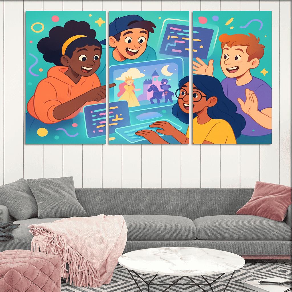 Creative Coding For Digital Storytelling oil paintings frame
