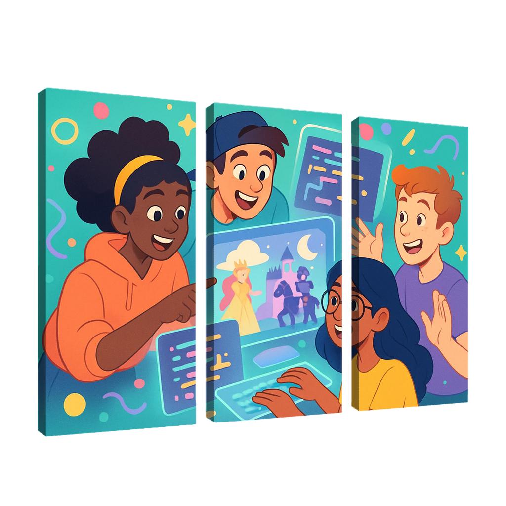 Creative Coding For Digital Storytelling oil paintings frame