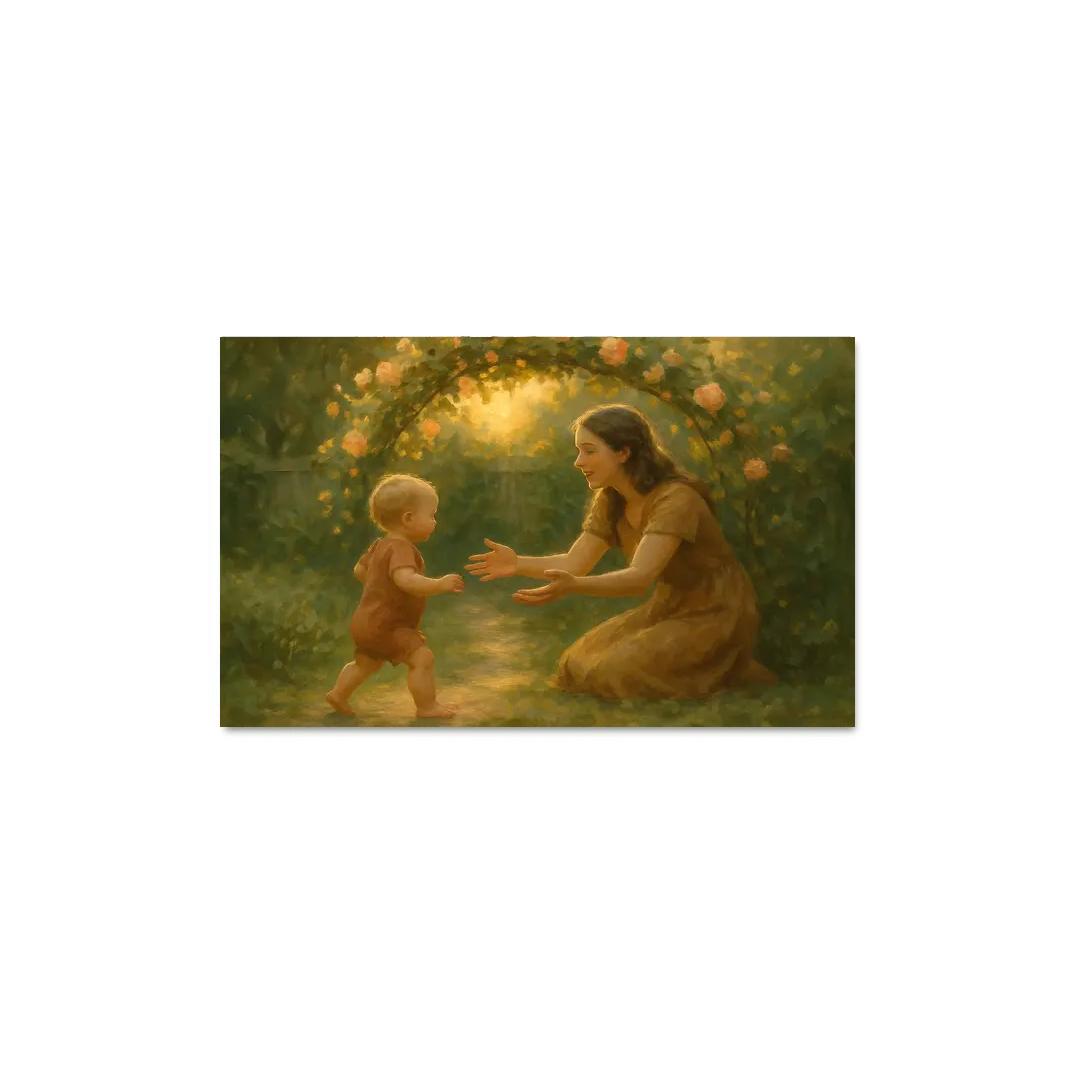 Garden Of First Steps oil paintings frame