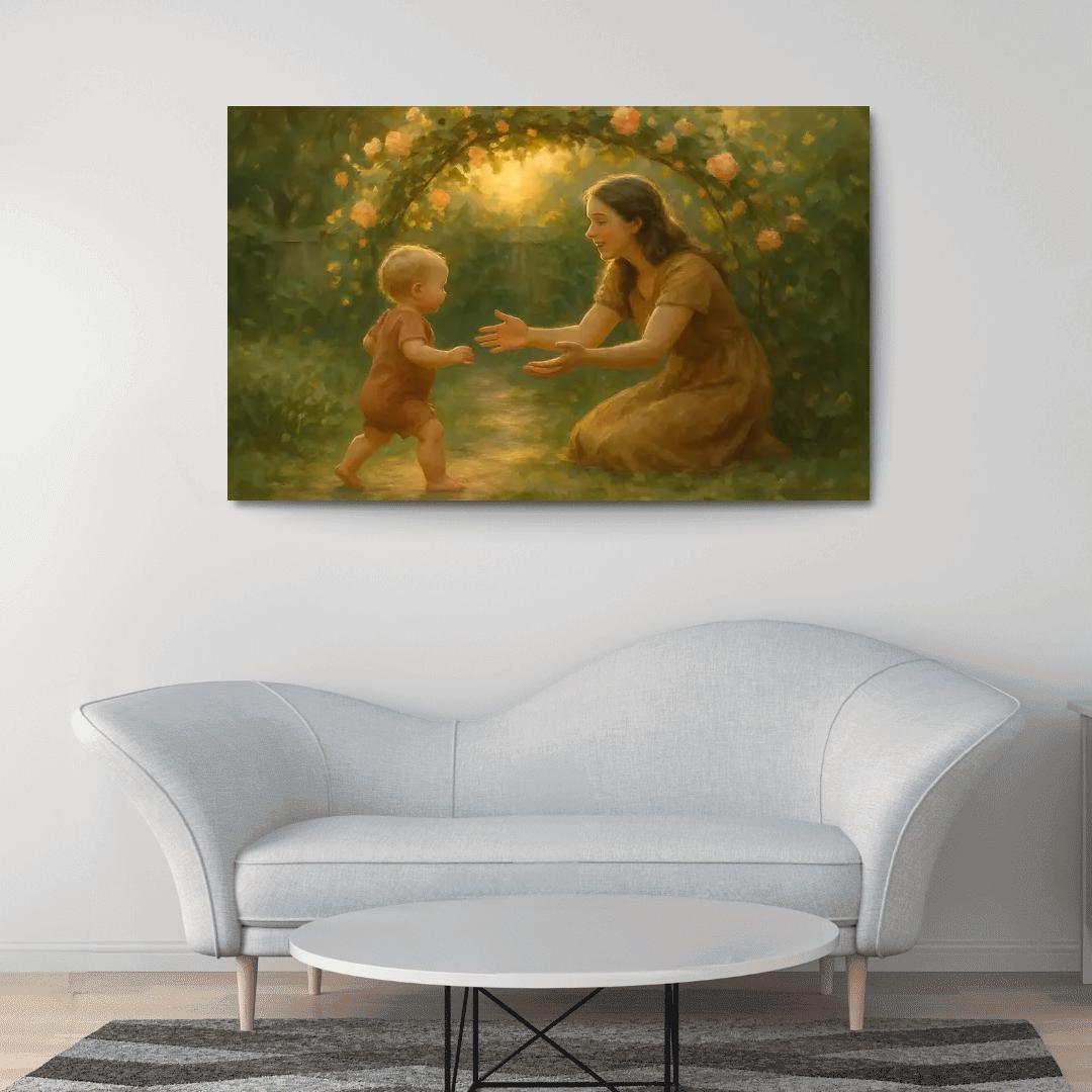 Garden Of First Steps oil paintings frame
