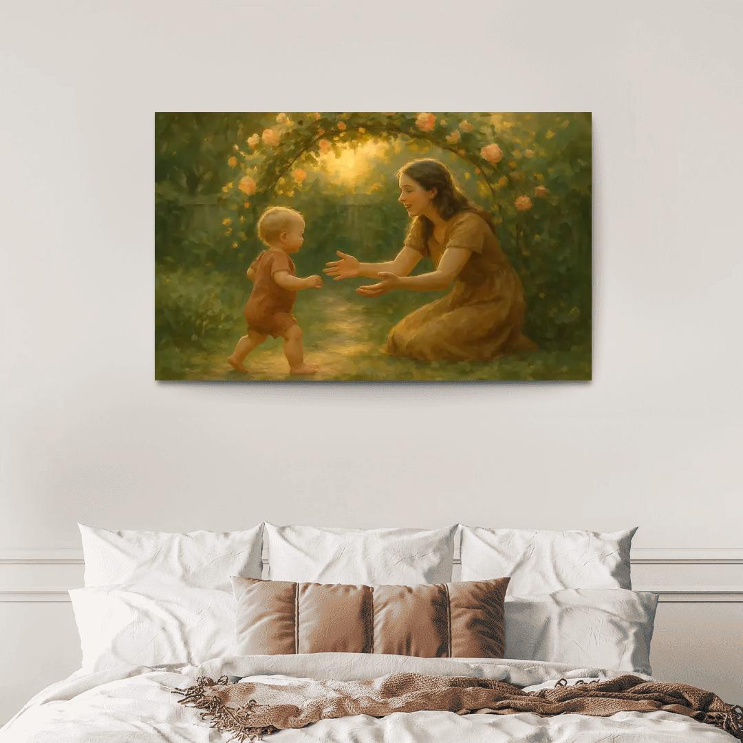 Garden Of First Steps oil paintings frame