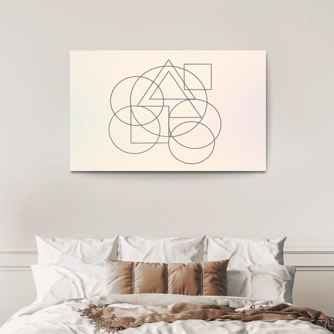Whispers Of Geometry canvas paintings frame