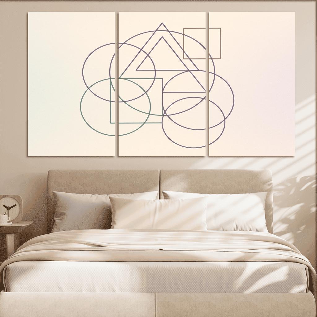 Whispers Of Geometry canvas paintings frame