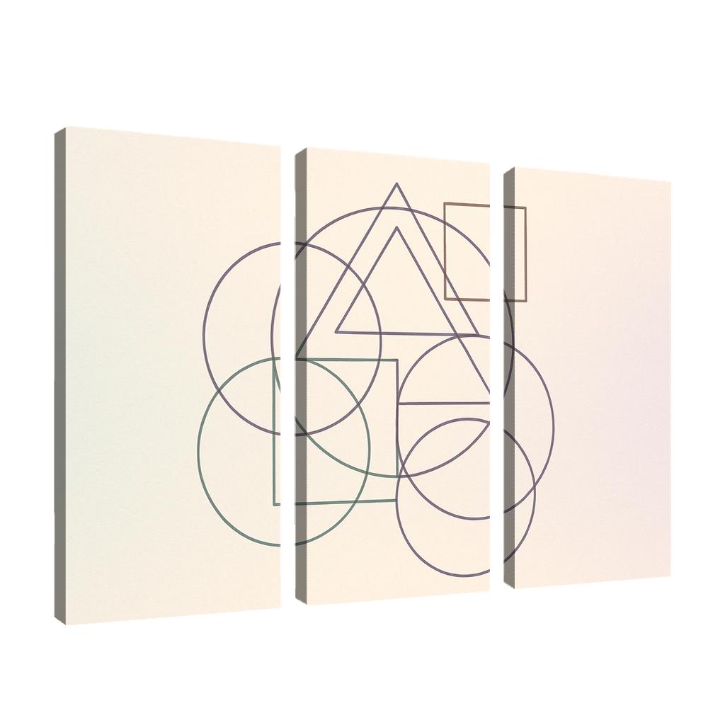 Whispers Of Geometry canvas paintings frame