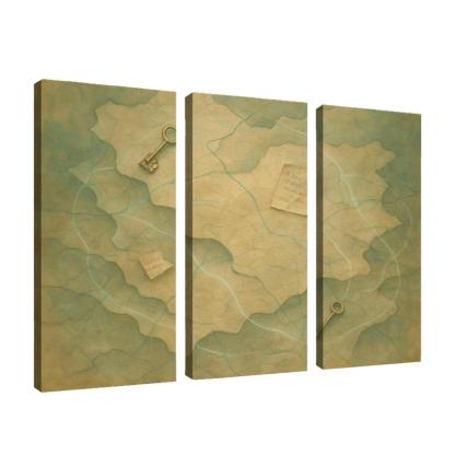 Inner Cartography Of Memory multi-panel paintings