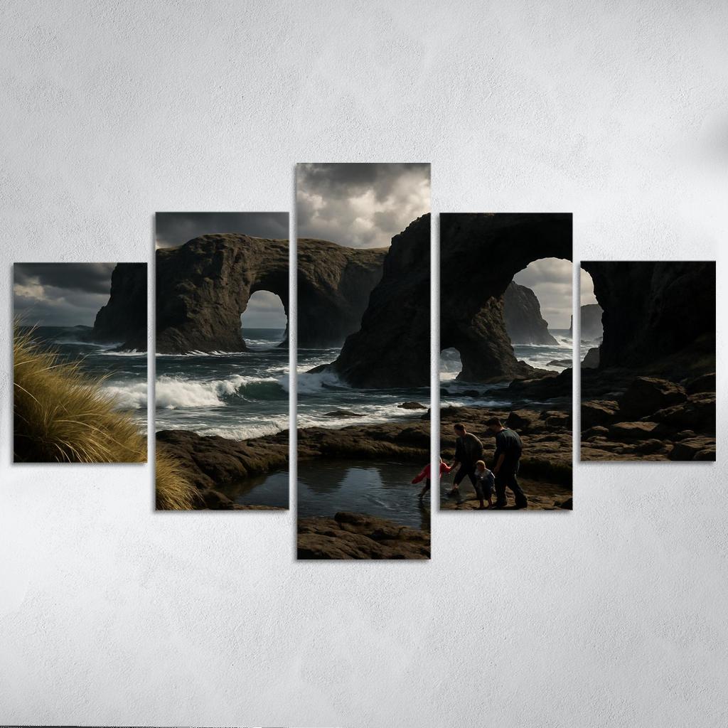 Basalt Arches Beach custom paintings frame
