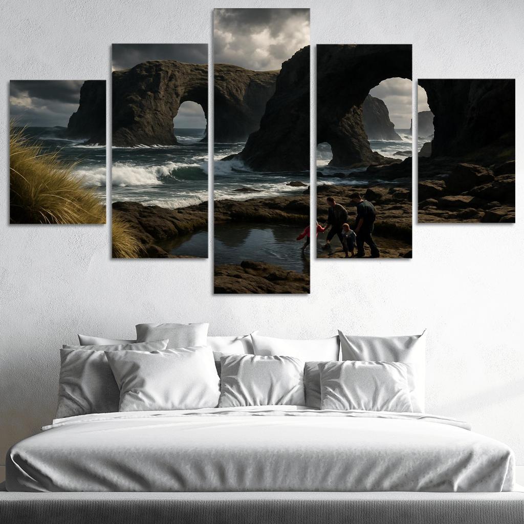 Basalt Arches Beach custom paintings frame