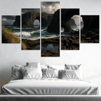 Basalt Arches Beach custom paintings frame