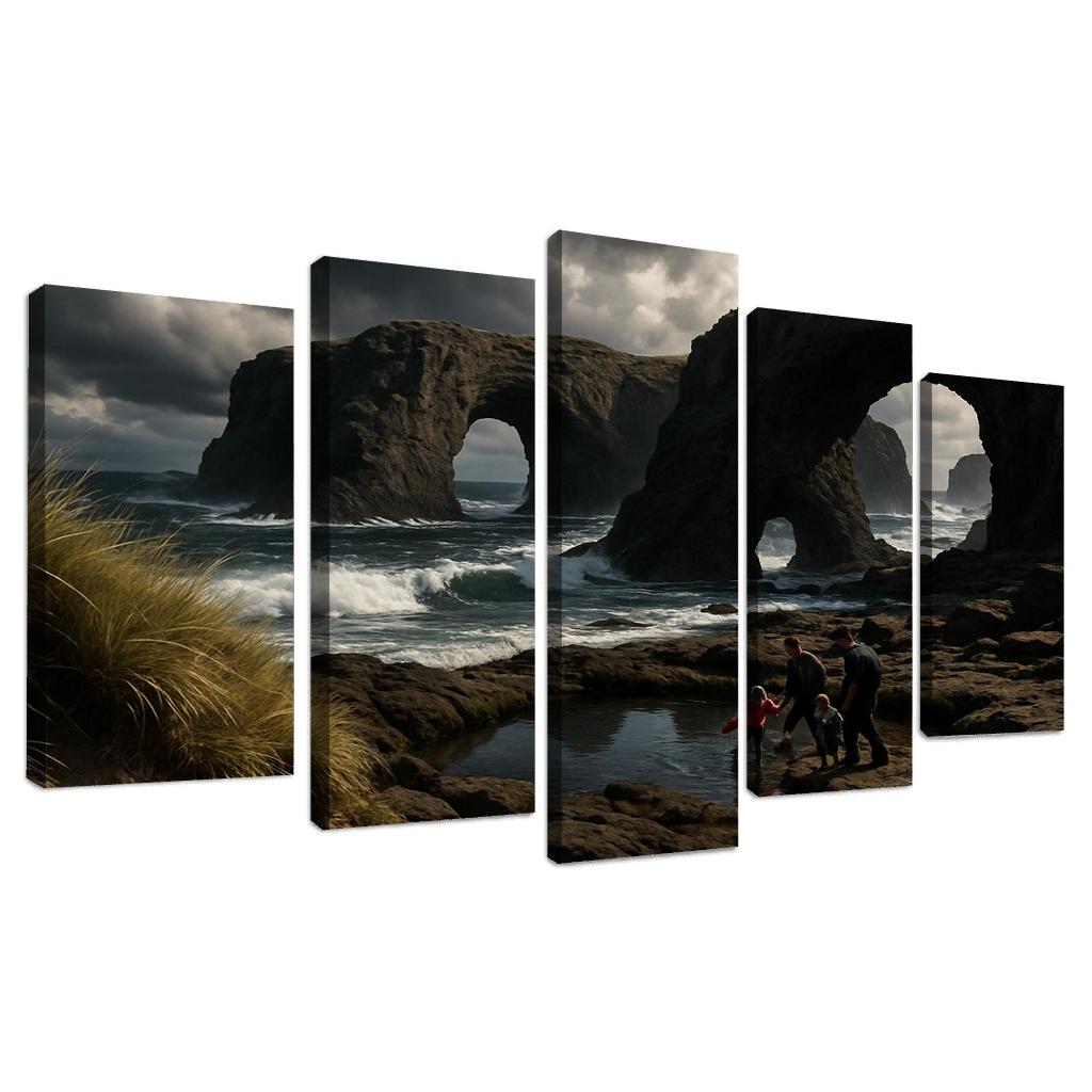Basalt Arches Beach custom paintings frame